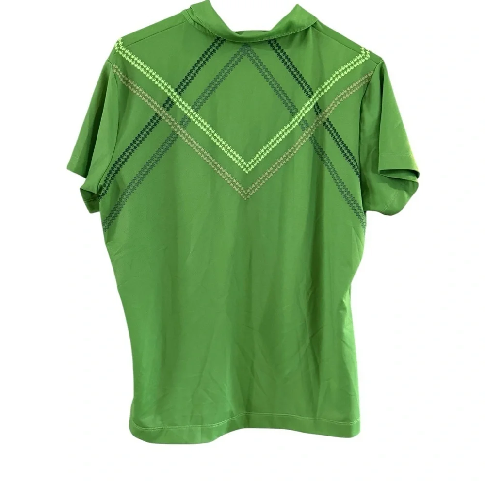 Nike Green Polo Short Sleeve Fitted Top